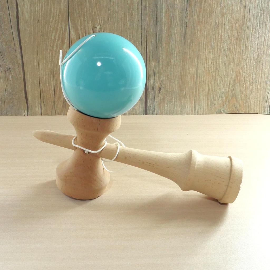 Large Jumbo Light Pastel Perfect for and Adults Kendama, Size, 24cm, Blue, Wooden, Colors, Performances, Displays, (HB-628)