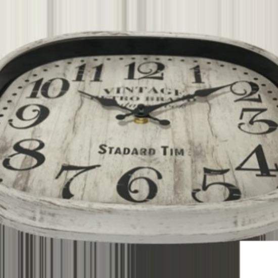 11-inch Antique Brushed Gold Square Wall Clock Living Room Retro Wall-mounted Quartz Clock Wall-mounted Sweep Second Movement