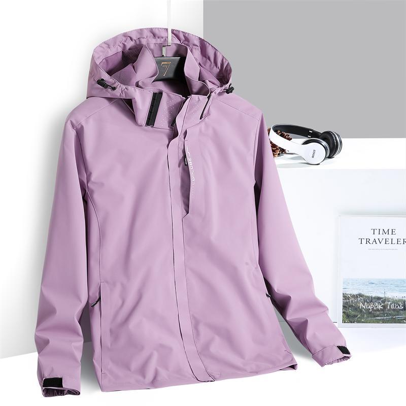 Spring and Autumn Thin Outdoor Hooded Mountaineering Jacket