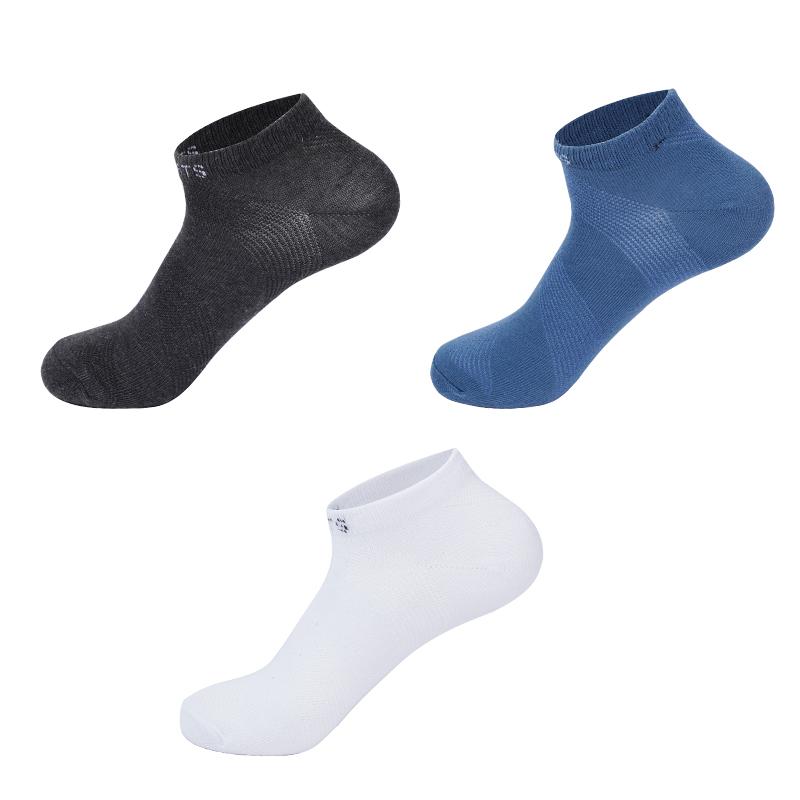 3 Pairs/Lot Men's Cotton Breathable Socks Sports Socks Slash Mesh Casual Athletic Cut Short Summer Thin Short Ankle Sock