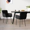 Day and Night - Day and Night Dining Chairs 2 Units Black Velvet