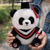 Soft Stuffed Animal Toy Cute Doctor Hat Panda Doll Plush Panda Ornaments  Students Gift