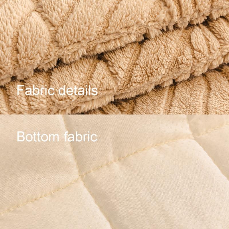 Thick Plush Sofa Cushion Winter Warm Dustproof Couch Towel Skin-friendly Comfortable Delicate Anti-static Machine Washable
