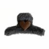Extragroßer Plüsch-Herz-Klammerclip - Hochwertiges flauschiges Herbst-/Winter-Haaraccessoire für Damen