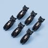 6 /Bag Cartoon Cute Cat Clip Food Seal Clip Note Memo Clip Multi-functional Compact Clothpin For Portable Snack Storage Bag Clip