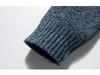 Men's Korean Style Thickened Warm Knit Stand Collar Zipper Sweater