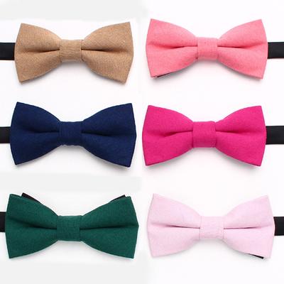 Rael Einfarbig Polyester Fliege Herren Business Hochzeit Bräutigam Trauzeuge Fliege Schleife Blume