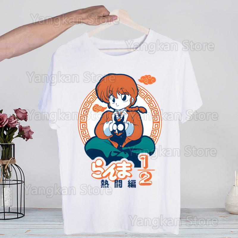 Ranma 12 Shampoo Rumiko Takahashi T-shirts Summer  Unisex Wo Unisex Hip Hop Funny Print Tshirt Streetwear Short Sleeve Tee Top Shirt