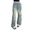 Women's High Waist Retro Wide-Leg Jeans - Autumn Collection