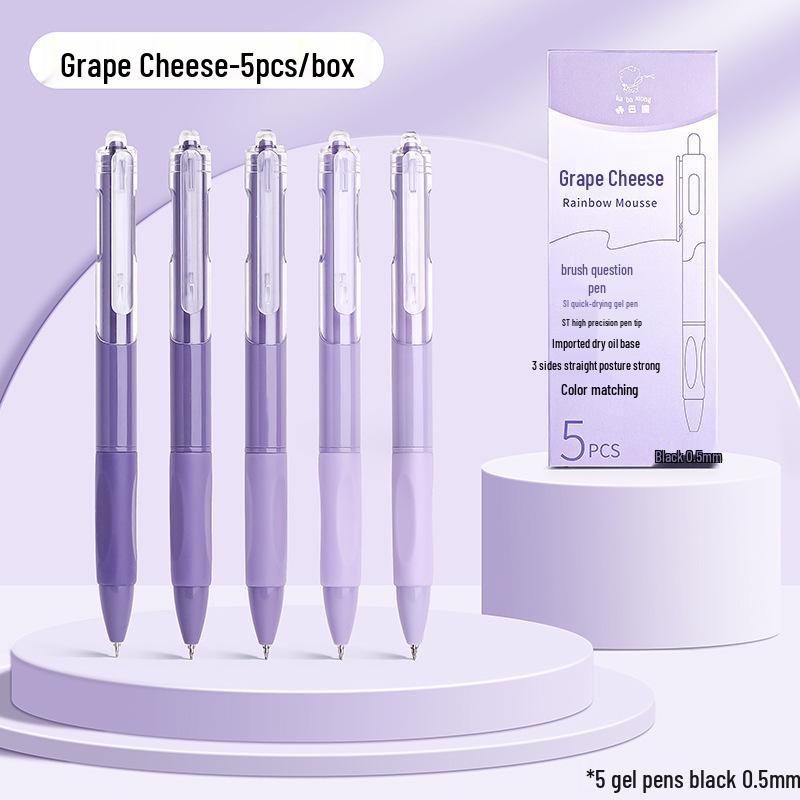 High-Quality Quick-Dry Student Push-Button Pen for Note-Taking & Signing