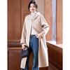 Women's Elegant Hooded Woolen Coat