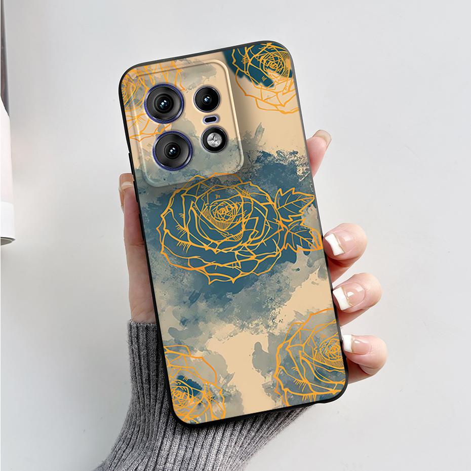 For Motorola Edge 50 Pro Ultra Fusion Case Stylish Pattern Soft Silicone Back Cover for Moto Edge 50 Pro Ultra Fusion Capa Funda