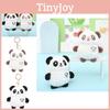 Adorable Creative Panda Plush Keychain Charming Stuffed Animal Bag Accessory