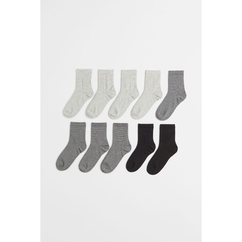 

HM Children s Clothing Boys Socks Autumn Soft Casual Knitting Socks 10 Pairs Pack 1060473 20-22 Mixed Grey/Black