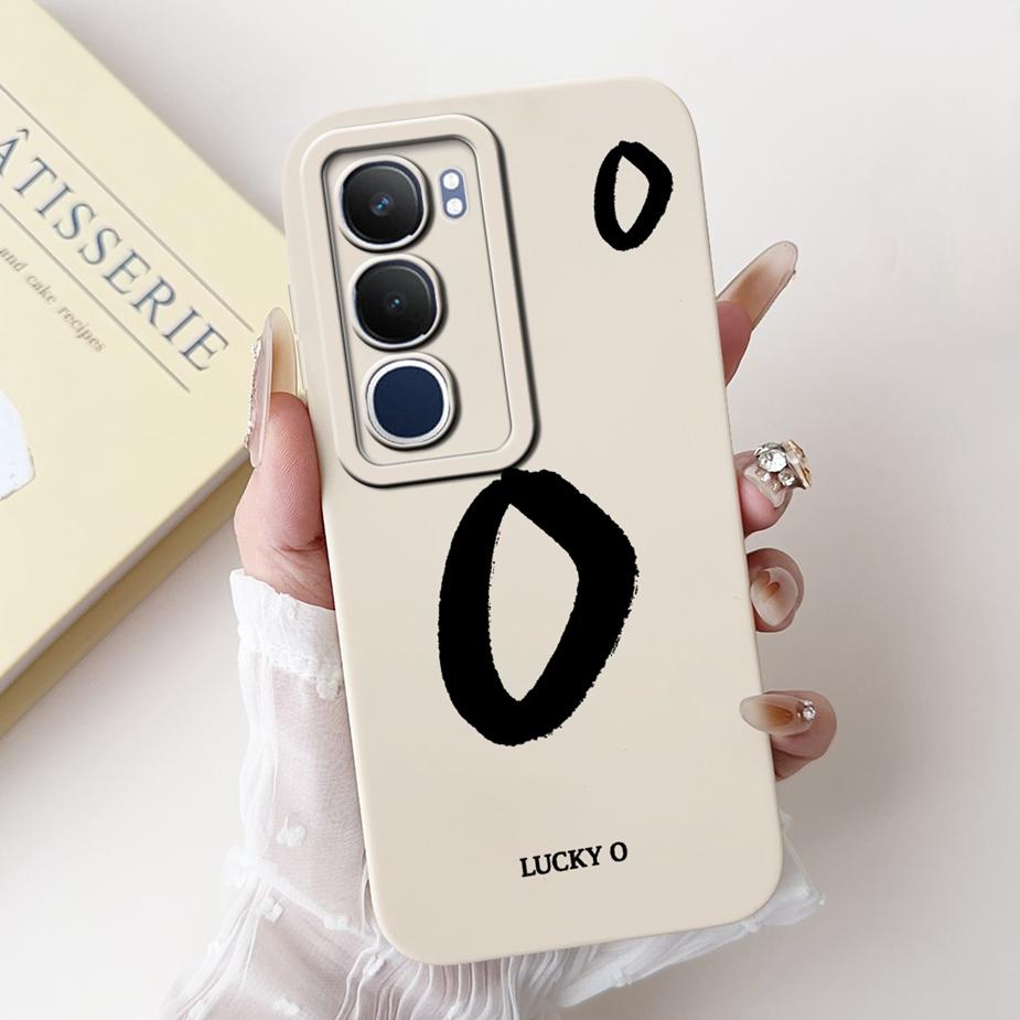 Für Vivo Y19s 4G Hülle V2419 Luxuriöse Glücksbuchstaben Cover Stoßfeste Weiche TPU Handyhülle Für Vivo Y19s Y 19 s VivoY19s Fundas Coque