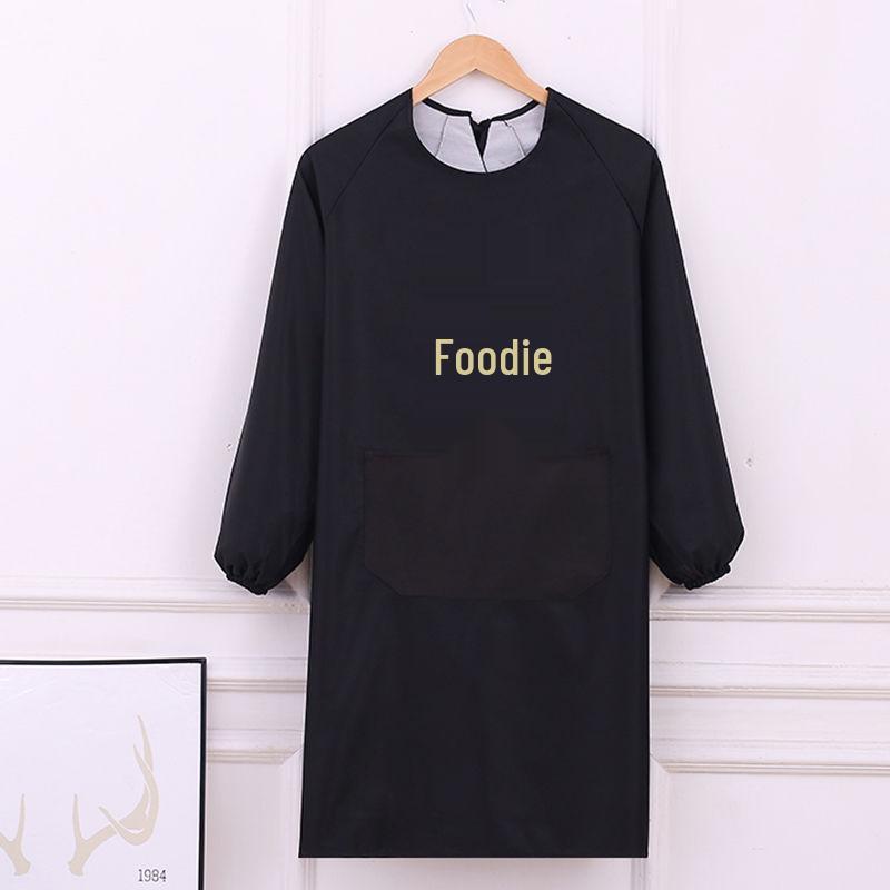 Waterproof and Oil-Proof Long Sleeve Kitchen Apron for Adults