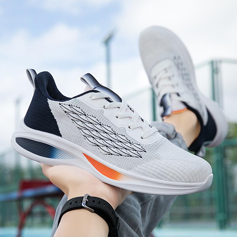38-45 Mode Weiche Sohle Outdoor Casual Sportschuhe Herren Gepolsterte Laufschuhe Luxus Designer Tennis Masculino Dicke Sohle