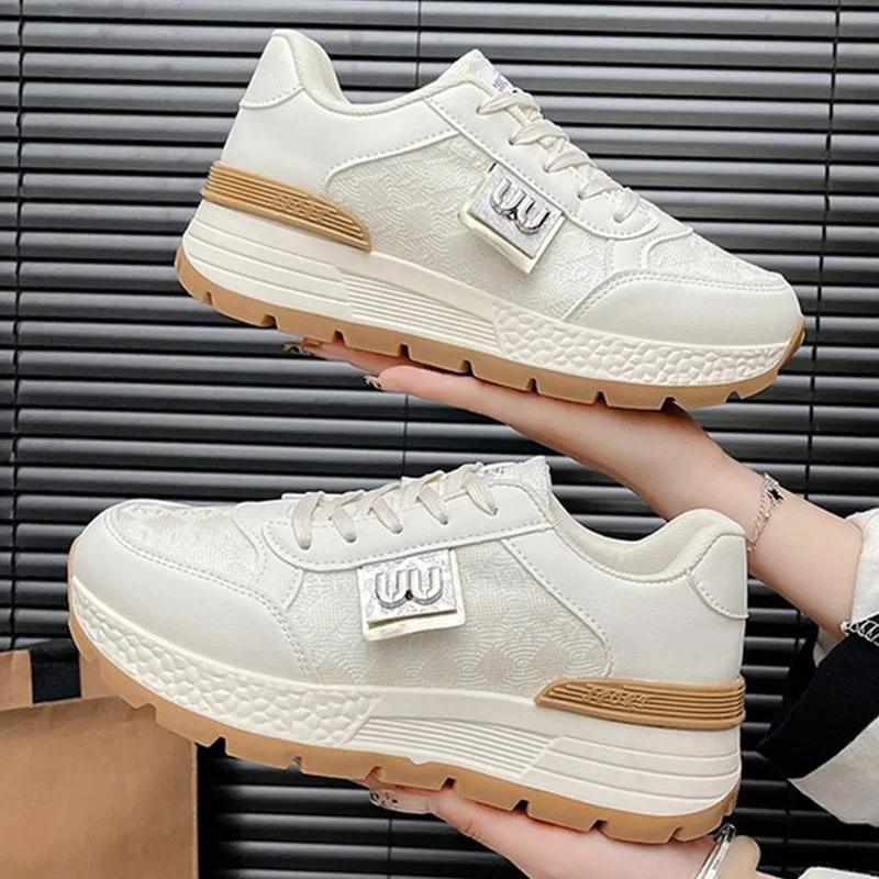 SyfIyno New Bailen Classic Thick Soft-sole Jogging Flats Shoes Students Lace-up Outdoor Sports Shoes Tide