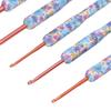 8pcs Crochet Hooks Ergonomic Design Comfortable Handle Easy Identification Compact Portable Knitting Supplies