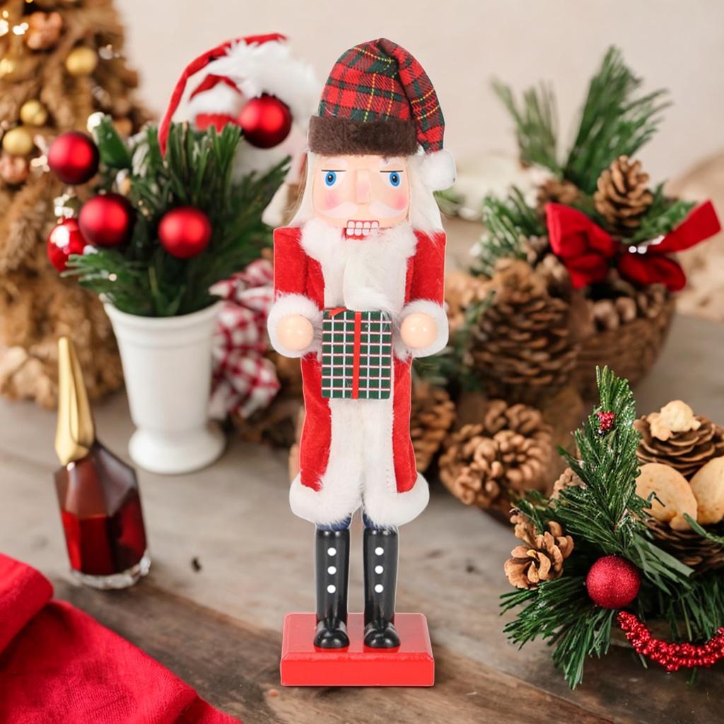 Wooden Nutcracker Soldier Desktop Ornaments Traditional Party Favors Doll Nutcracker Figurines for Christmas Holiday Decorations