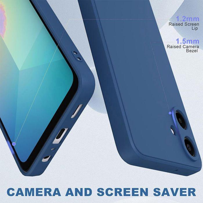 Coque de Protection - BOOLING - Samsung Galaxy A07 - Silicone Souple Slim Anti-Rayures Bleu Marine