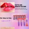 Set de 6 culori pentru luciu de buze detașabil, luciu de buze rezistent la apă, de lungă durată, hidratant, aplicare ușoară, finisaj neted, ideal pentru crearea unor buze vibrante