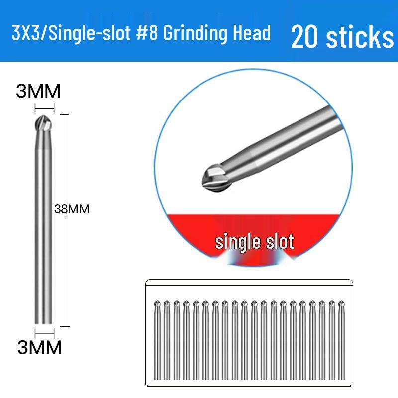 3mm Wolframstahl Entgratungs-Karbid-Schleifkopf für Metall- und Edelstahl-Fräser