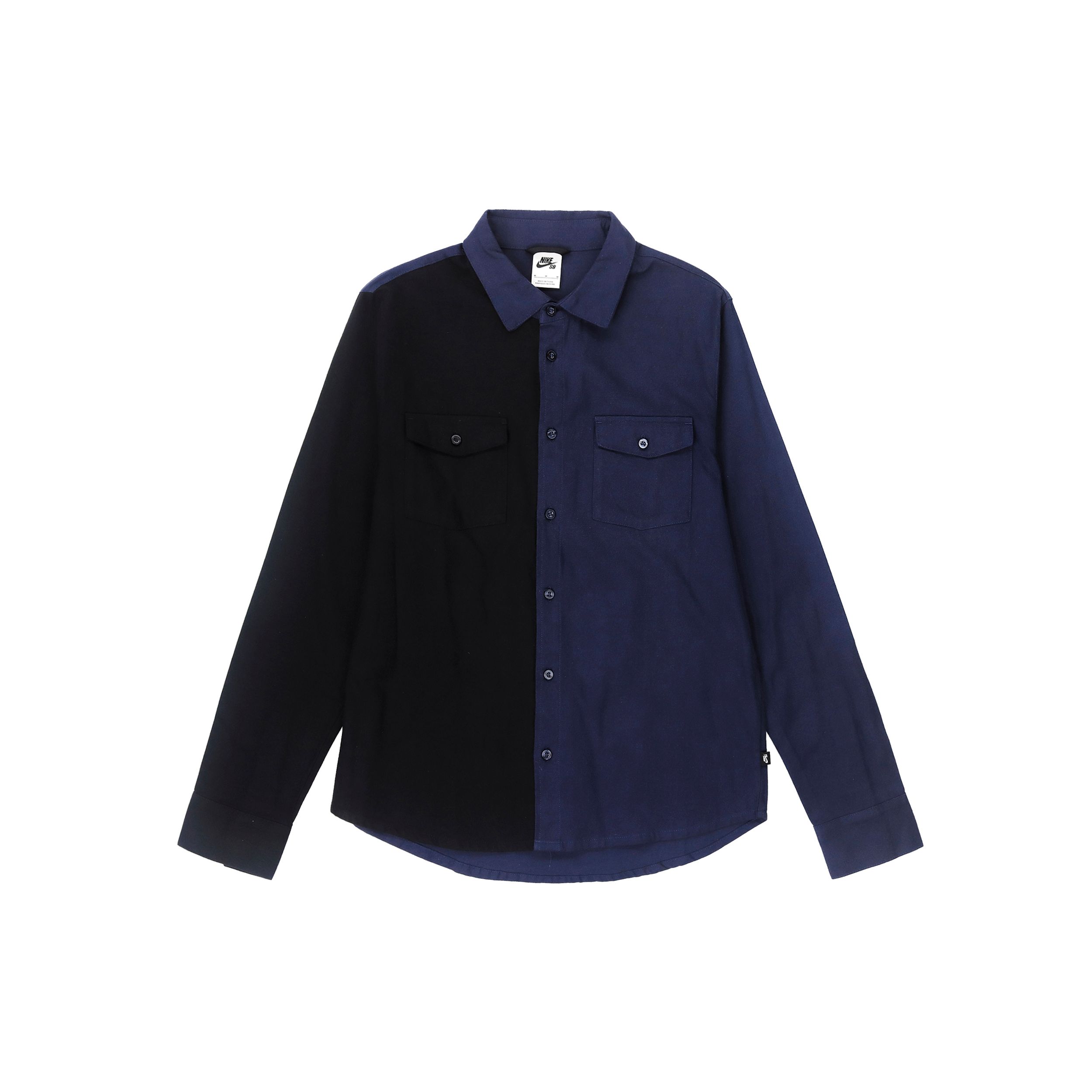 

Мужские фланелевые рубашки с длинным рукавом Nike SB в стиле пэчворк, темно-синие DA4168-410 S