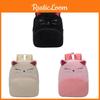 Kids Cartoon Plush Cat Backpack With Breathable Straps For Kindergarten School
