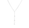 18K Goldplattierte S925 Sterling Silber Zirkon Anhänger Halskette - Minimalistisches Quasten Design für Damen
