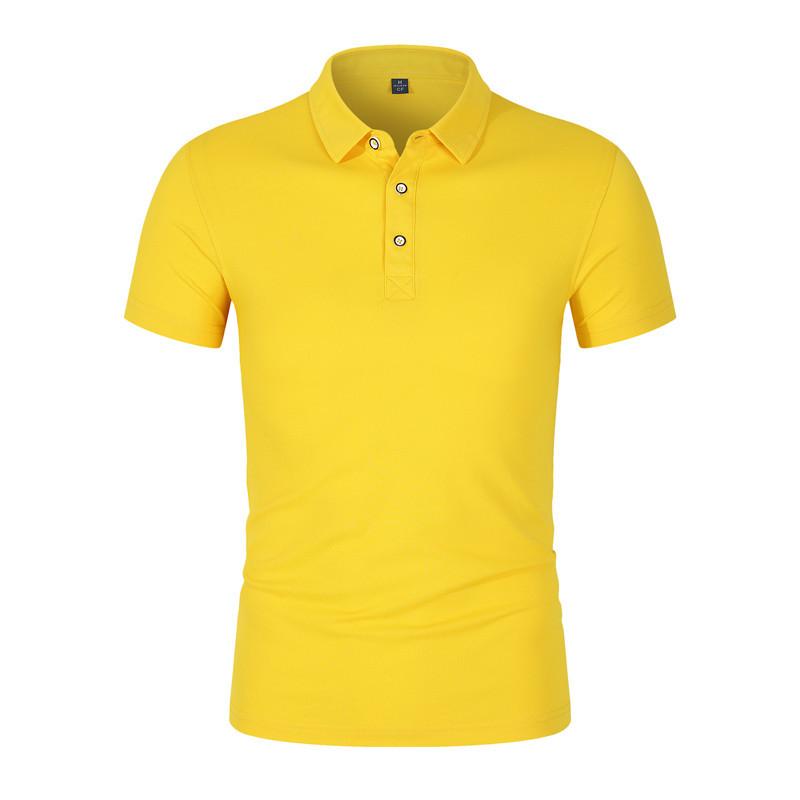Solid Color Lapel T-shirt Short Sleeve Polo Shirt Corporate Culture Advertising Shirts Work Clothes
