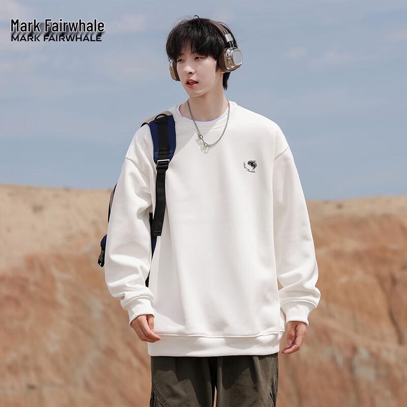 Mark Fairwhale Men's 2025 Spring/Autumn Printed Round Neck Sweatshirt