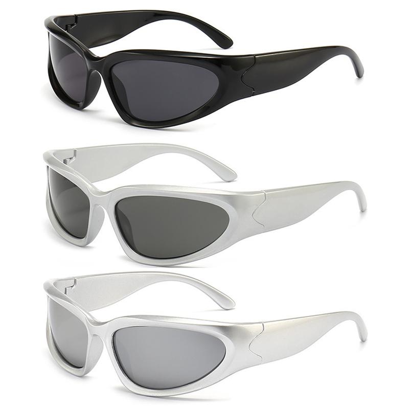 2/3pcs Fashionable Men and Women Sunglasses High-end Y2K Square Bicycle Glasses Resistant Sunglasses Outdoor Hiking UV400