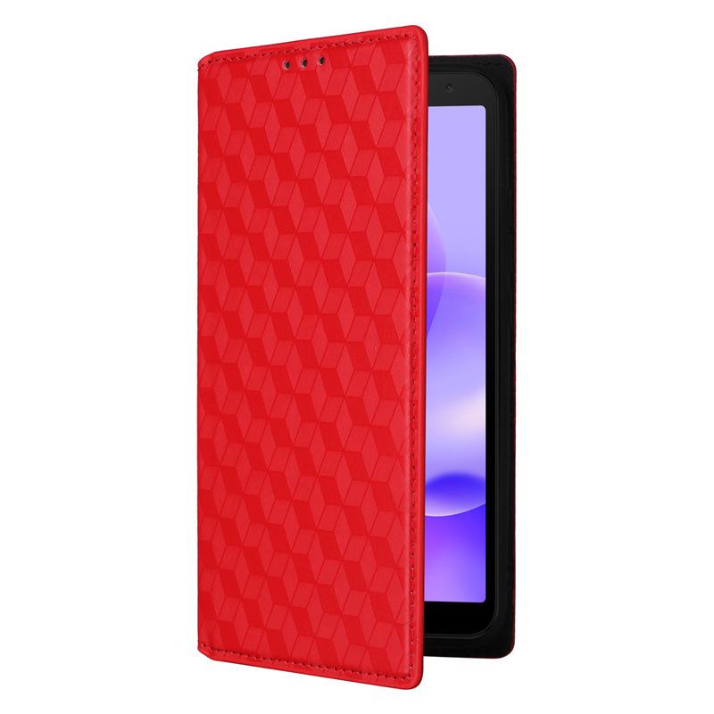 TCL 502 Leather Case: Multifunctional with Card Slot, Magnetic Stand, Protective Shell.