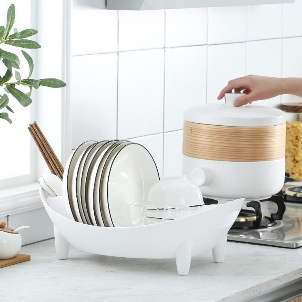 Plastic Oval Shaped Drainer Drainage Bowl Utensil Holder Multipurpose Vegetable Basket  Camping