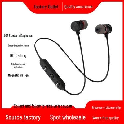 Magnetic Wireless Plastic Sports Neckband M6 Earphones (Gift Edition)