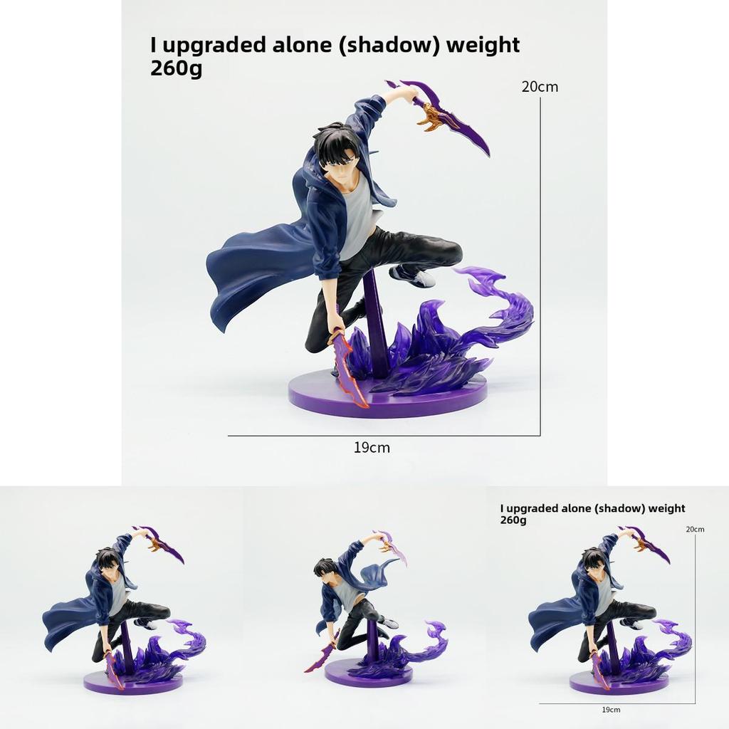 Solo Leveling Sung Jin Woo Pvc Model With Battle Pose For Collectors Display And Anime Fans