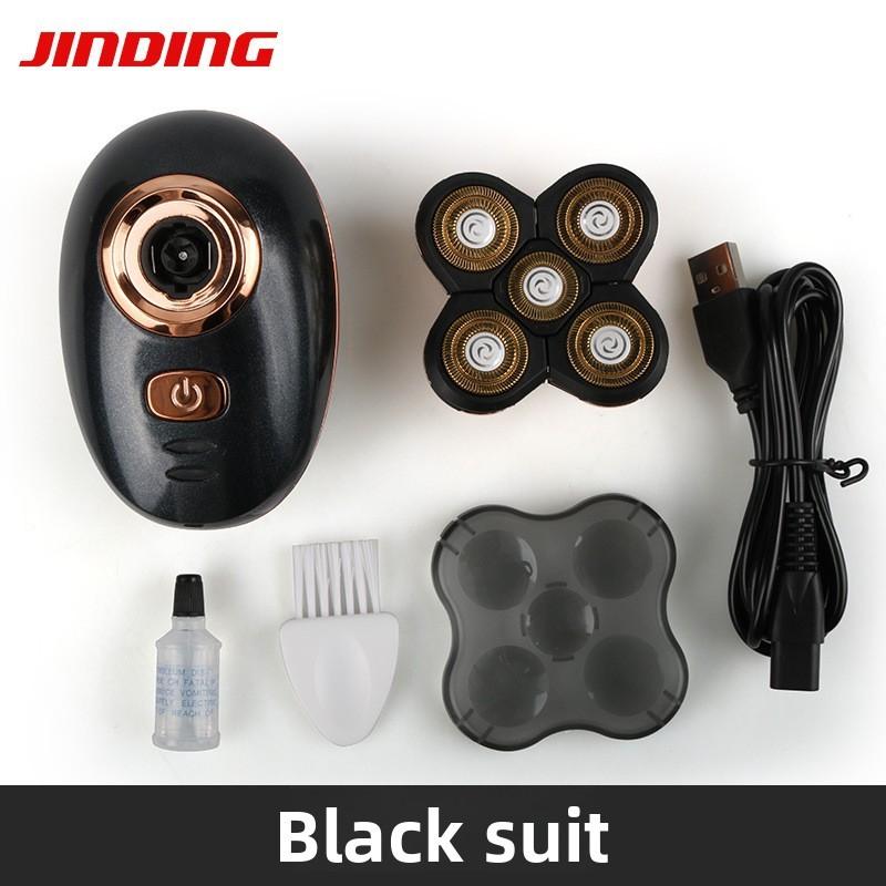 Electric Shaver Head Shaving Machine Waterproof Rechargeable Five Blade For Women чёрный