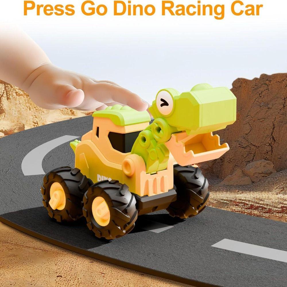 Press Children Pull Back Toy Car Puzzle Kids Excavator Car Toy  Boys Toy