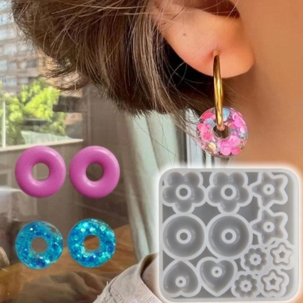 Multifuntional Jewelry  Earrings  Molds Star Keychain Molds  For DIY Enthusiasts