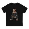 Rabbit Russian Cyka Blyat Mans TShirt Nu Pogodi Well Just You Wait Wolf Hare Cartoon Crewneck Tops Fabric T Shirt Humor