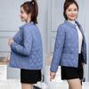 Chaqueta acolchada de algodón para mujer, abrigo corto y ligero, ajustado, de invierno