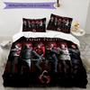 Resident Evil Team Custom Name Text Print 1Pc Bedding Set Duvet Cover With Two Pillowcases Soft Bed Linen For Household Bedroom