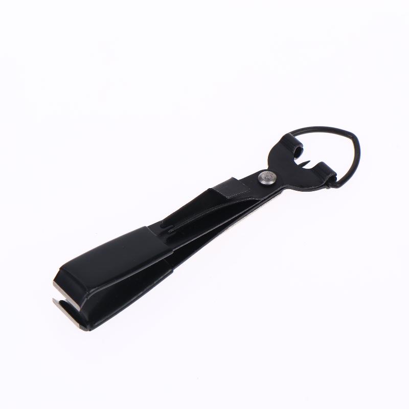 4 in 1 Fishing Hook Clear Eye Tool Wear Resistant Line Pliers Tie Nail Clipper Sharpener for Outdoor Freshwater Angling