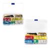 242PCS Automotive Blade Fuse Assortment Box, Mini & Standard Medium Size Car Fuses 5A-30A Vehicle Replacement Fuse Kit