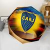 Club Atlético Boca Juniors Print Automatic Umbrella, 8 Rib Iron Frame, Plastic Handle, Suitable for Outdoor Travel &Daily , Ideal Gift