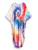 EDOLYNSA Snazzy Oversized ženy Domácí oblečení Plážové oblečení Oblečení Caftan Kaftan Plavky Přikrývky Dům Župan Župan Q1634