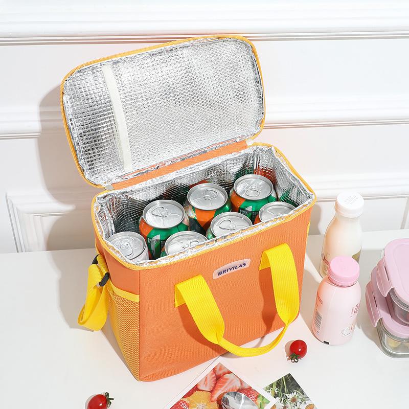 8L High Capacity Thermal Lunch Bags Picnic Food Storage Pouch Thicken Aluminum Foil Office Worker Meal Insulated Bento Box Bag  Practical Use