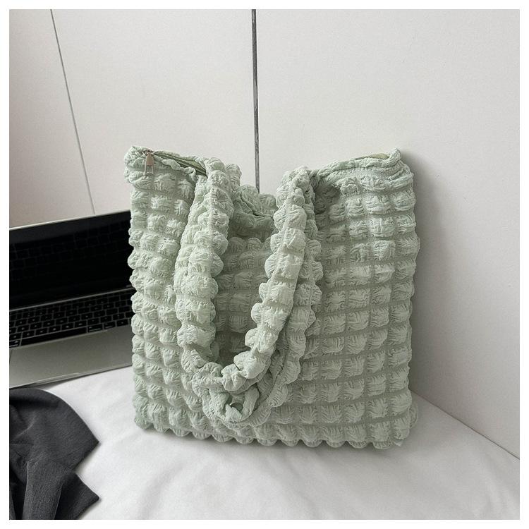Cloud Bubble Shoulder Bag Women's Large Capacity Folded Bag 2025 Summer New Underarm Bag Casual Handbag