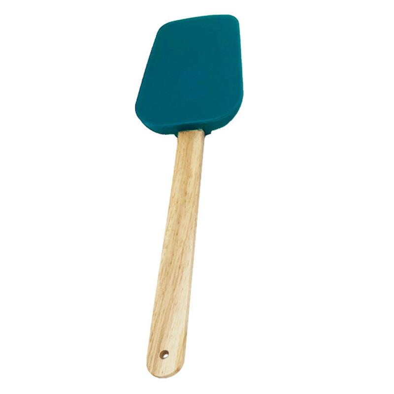 Multi-functional Detachable Silicone Spatula & Scraper with Wooden Handle